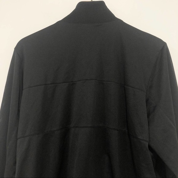 Adidas black three stripe full zip track jacket Men’s XL - Picture 7 of 9